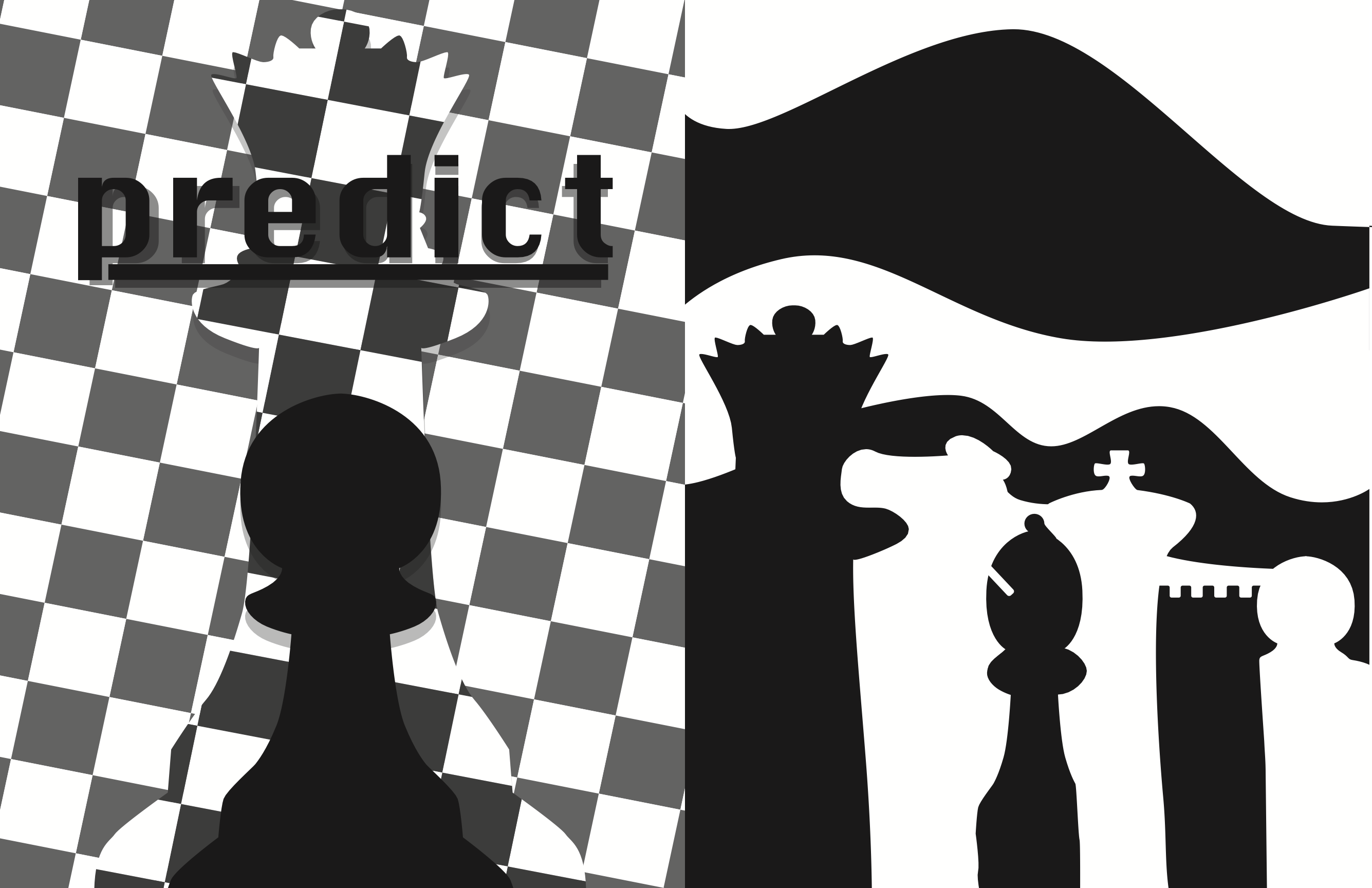 two pages playing around with silhouettes and contrast