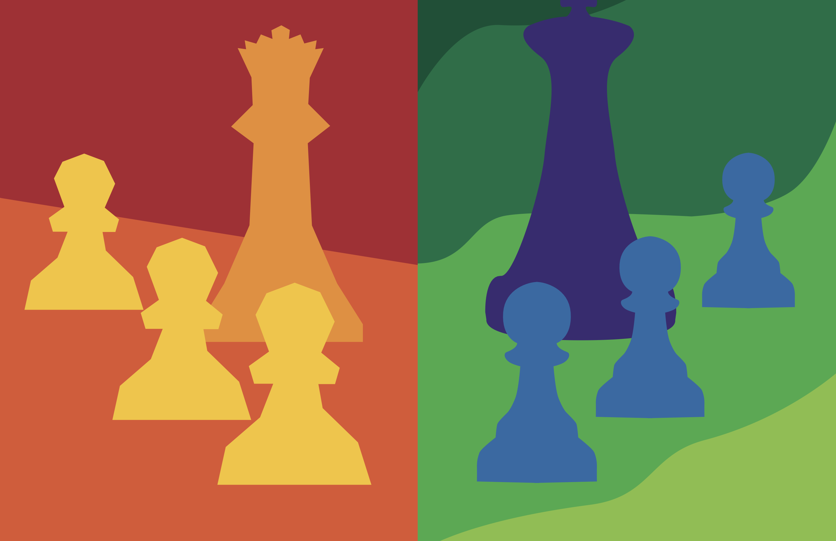 two pages that are perfectly mirrored down the center of the page