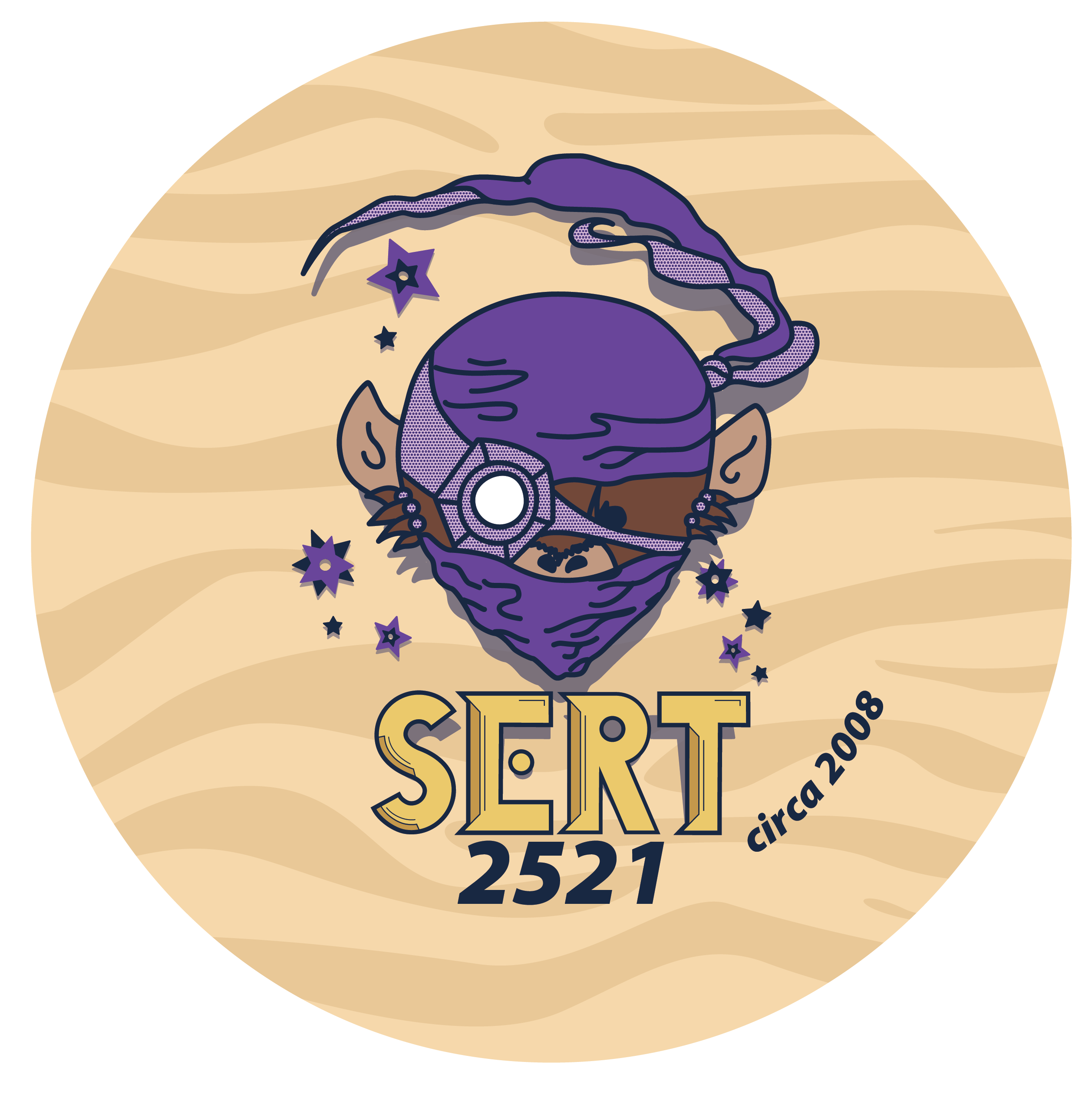 a pin featuring a monkey and a archeology theme